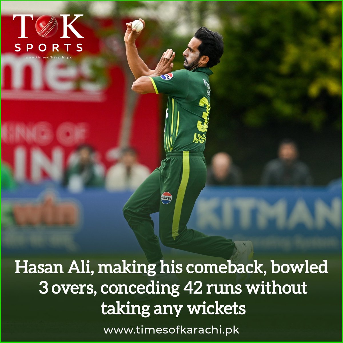 A disappointing spell by Hasan Ali in his comeback

#TOKSports #HasanAli #PakvIre