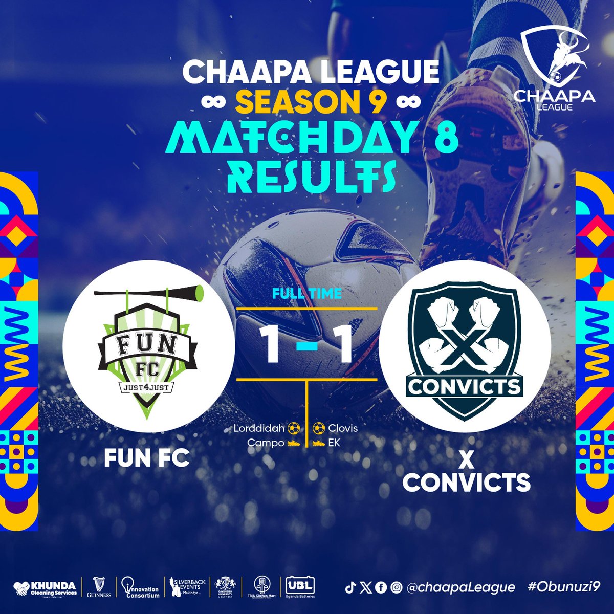 FunFC_Official's tweet photo. @XConvicts_FC managed to get a draw against us but as usual, we pulled up a good game full of fun.
#justforjust https://t.co/qGID0LVQN5
