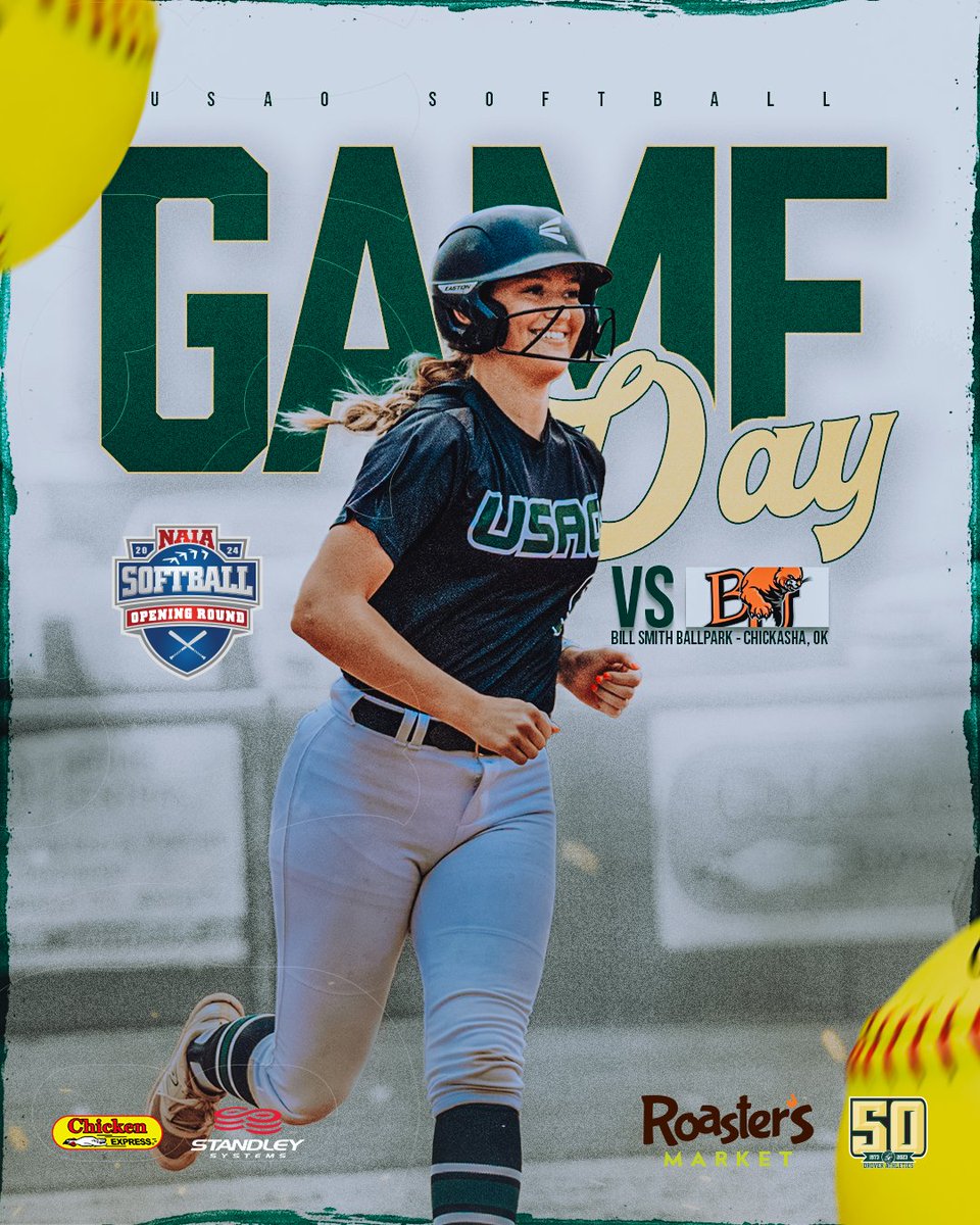 🥎𝗚𝗔𝗠𝗘𝗗𝗔𝗬🥎 #1 USAO begins play in the Opening Round against #4 Baker‼️ ⏰: 3:00 PM CT 📍: Chickasha, OK 🏟️: Bill Smith Ballpark 📺/📊: usaoathletics.com/composite #DroverNation🐎 x #DB90