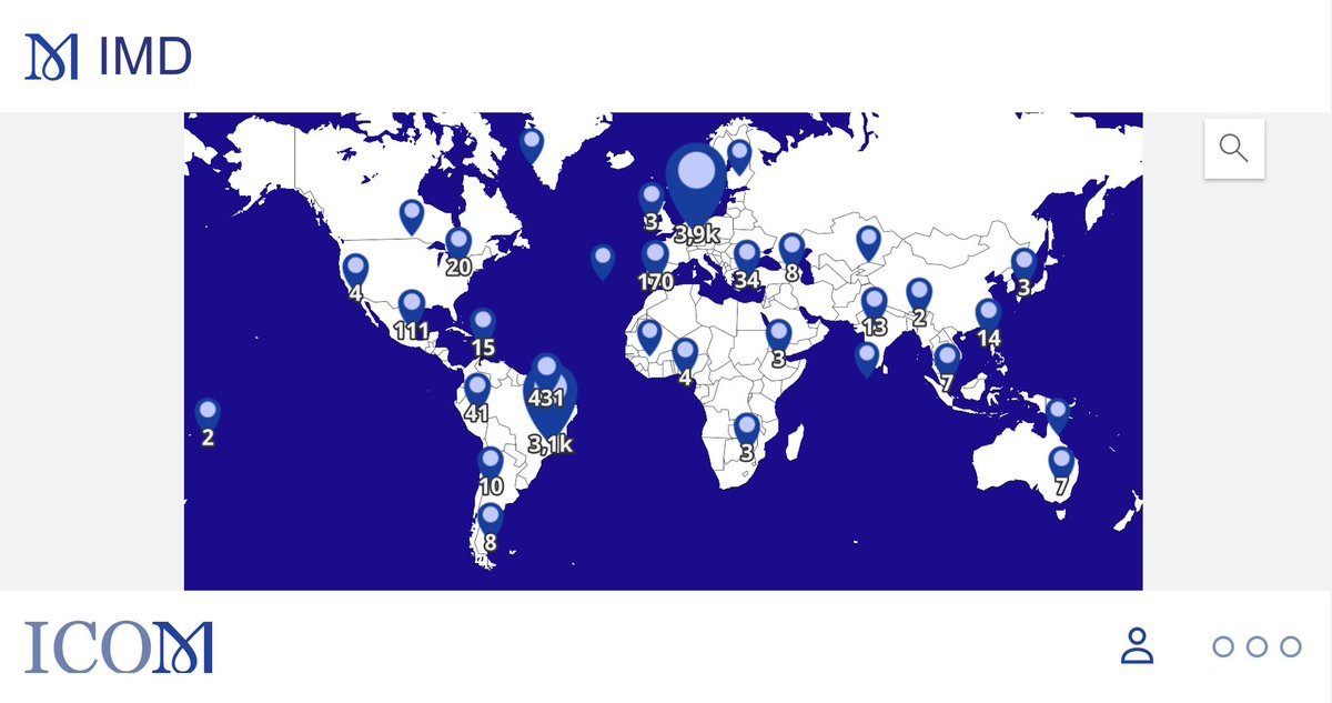 Die weltweiten Aktionen zum Internationale Museumstag werden von @IcomOfficiel in einer interaktiven Karte auf imd.icom.museum sichtbar gemacht, die jetzt auch auf unserer Webseite eingebettet ist: museumstag.de/museumstag/int… Schaut gerne vorbei! #MuseenEntdecken