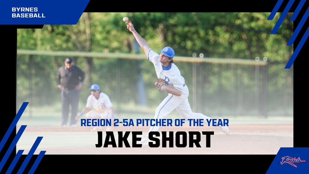 Byrnes Baseball (@byrnesbaseball) on Twitter photo Also a huge congrats to <a href="/Short1Jake/">Jake Short</a> for being named the Pitcher of the Year in Region 2-5A!
#GoRebels Also a huge congrats to <a href="/Short1Jake/">Jake Short</a> for being named the Pitcher of the Year in Region 2-5A!
#GoRebels