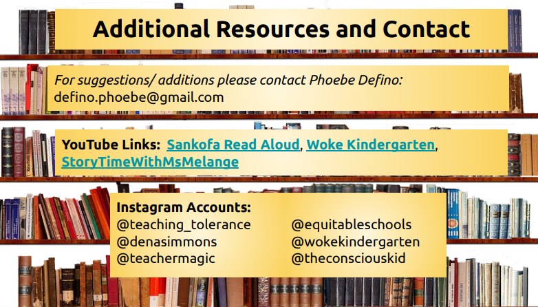 The Michigan Association of School Psychologists lists a link to Woke Kindergarten and Instagram account in the MASP's BLM Instructional Library document.