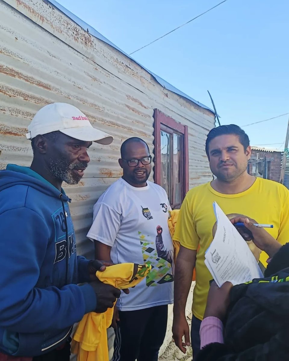 Engaged in a door-to-door campaign, including with first-time voters in the historic Langa township today. Residents are yearning for change under the ANC in the Western Cape as they experience uncaring DA rule characterized by undignified living conditions #LetsDoMoreTogether