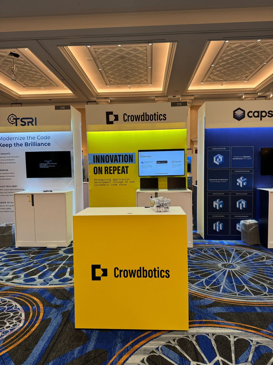 We are ready to go at the Gartner Application & Innovation Business Summit in Las Vegas today! Stop by and see us at booth FP57 - we're happy to share how Crowdbotics is putting innovation on repeat! #GartnerIT #GenAI #CodeOps