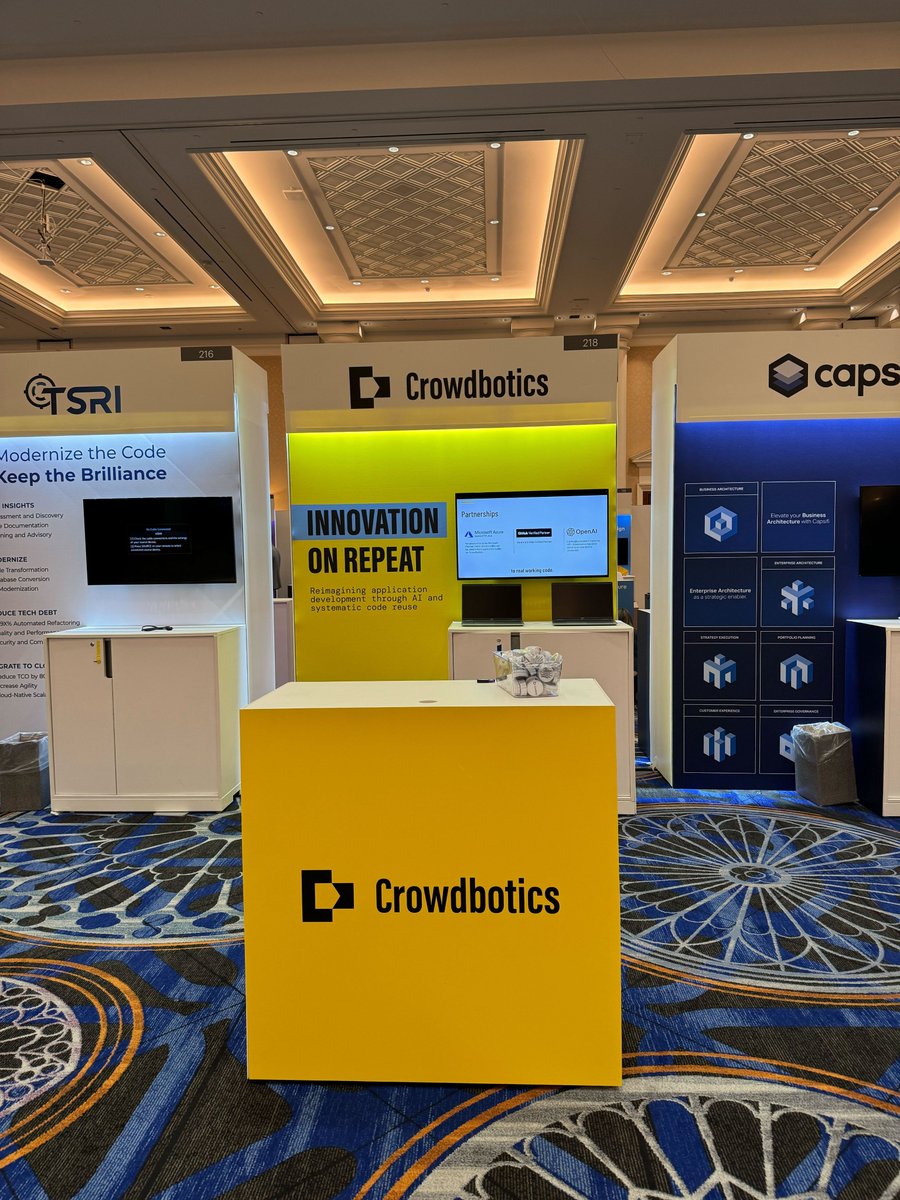 crowdbotics's tweet image. We are ready to go at the Gartner Application & Innovation Business Summit in Las Vegas today! Stop by and see us at booth FP57 - we're happy to share how Crowdbotics is putting innovation on repeat! #GartnerIT #GenAI #CodeOps