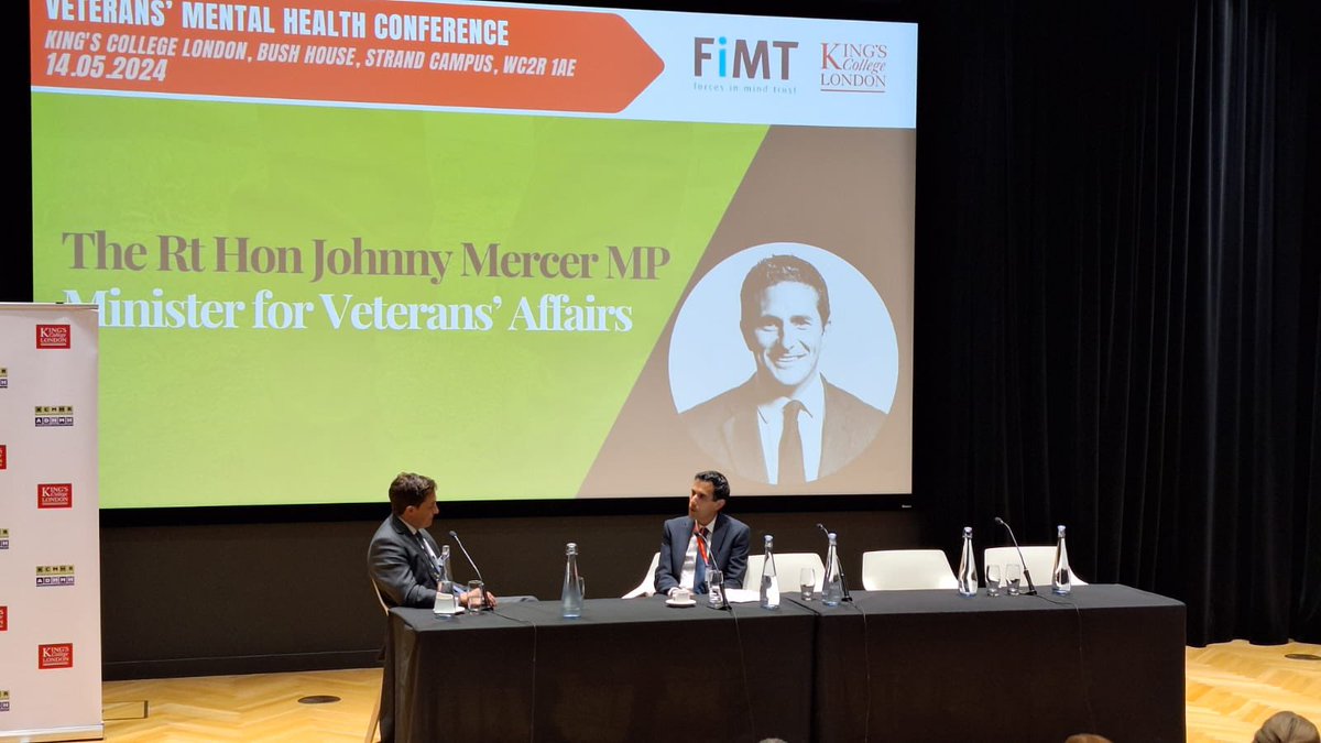 Great to hear @JohnnyMercerUK talk about the need for high quality research, at the @kcmhr veterans mental health conference today. Including using representative samples to put evidence at the heart of decision making.