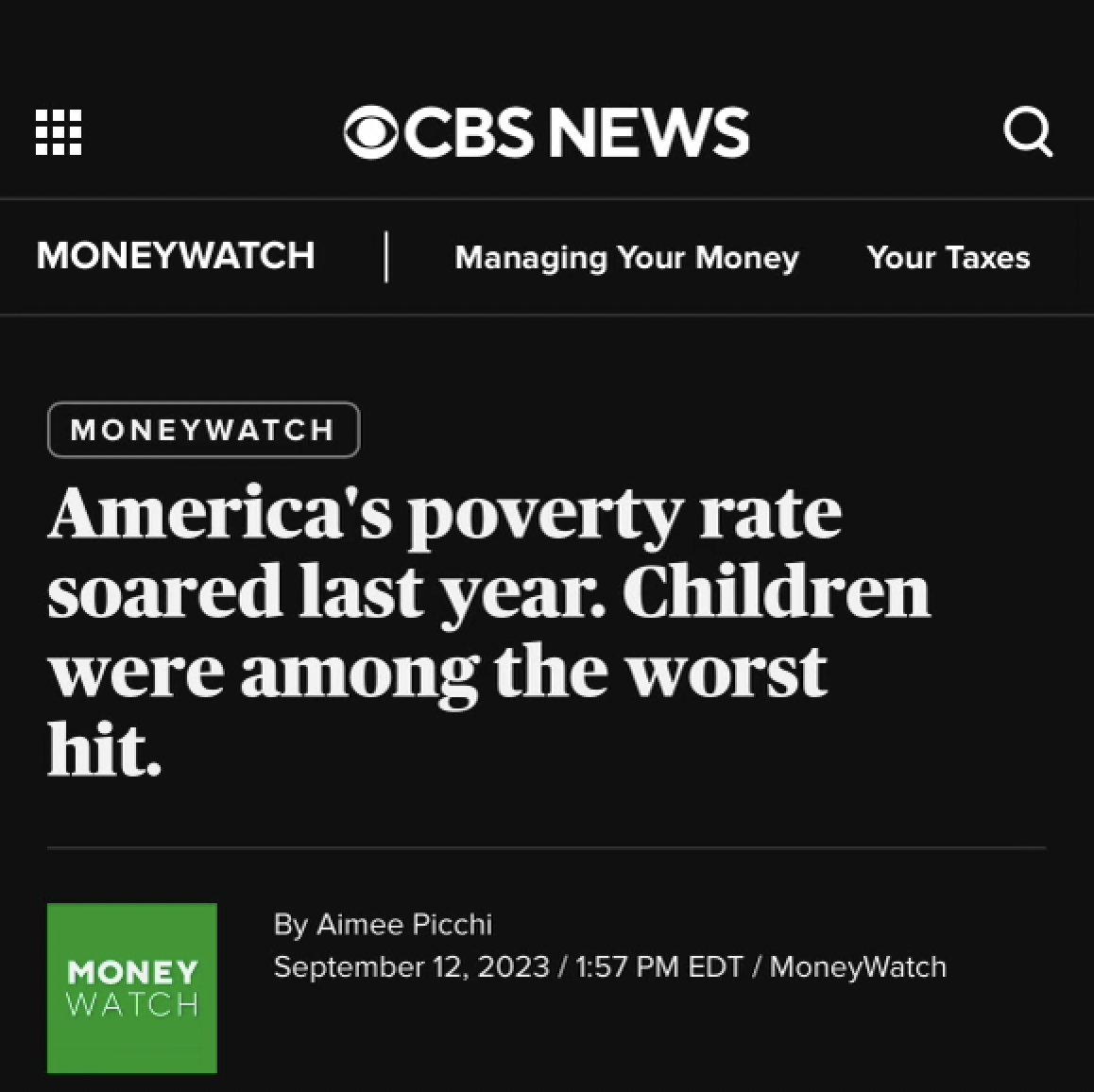 Maybe instead of paying the world's richest man another $52 Billion, we could, idk, tax billionaires and billion dollar corporations to stop the persistent exploitation of tens of millions of Americans, particularly children?