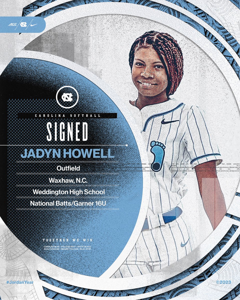 We 𝙤𝙛𝙛𝙞𝙘𝙞𝙖𝙡𝙡𝙮 have a new Tar Heel! ✍️ Welcome Jadyn to the Carolina softball family 💙 📰: bit.ly/44OQlCr #GoHeels