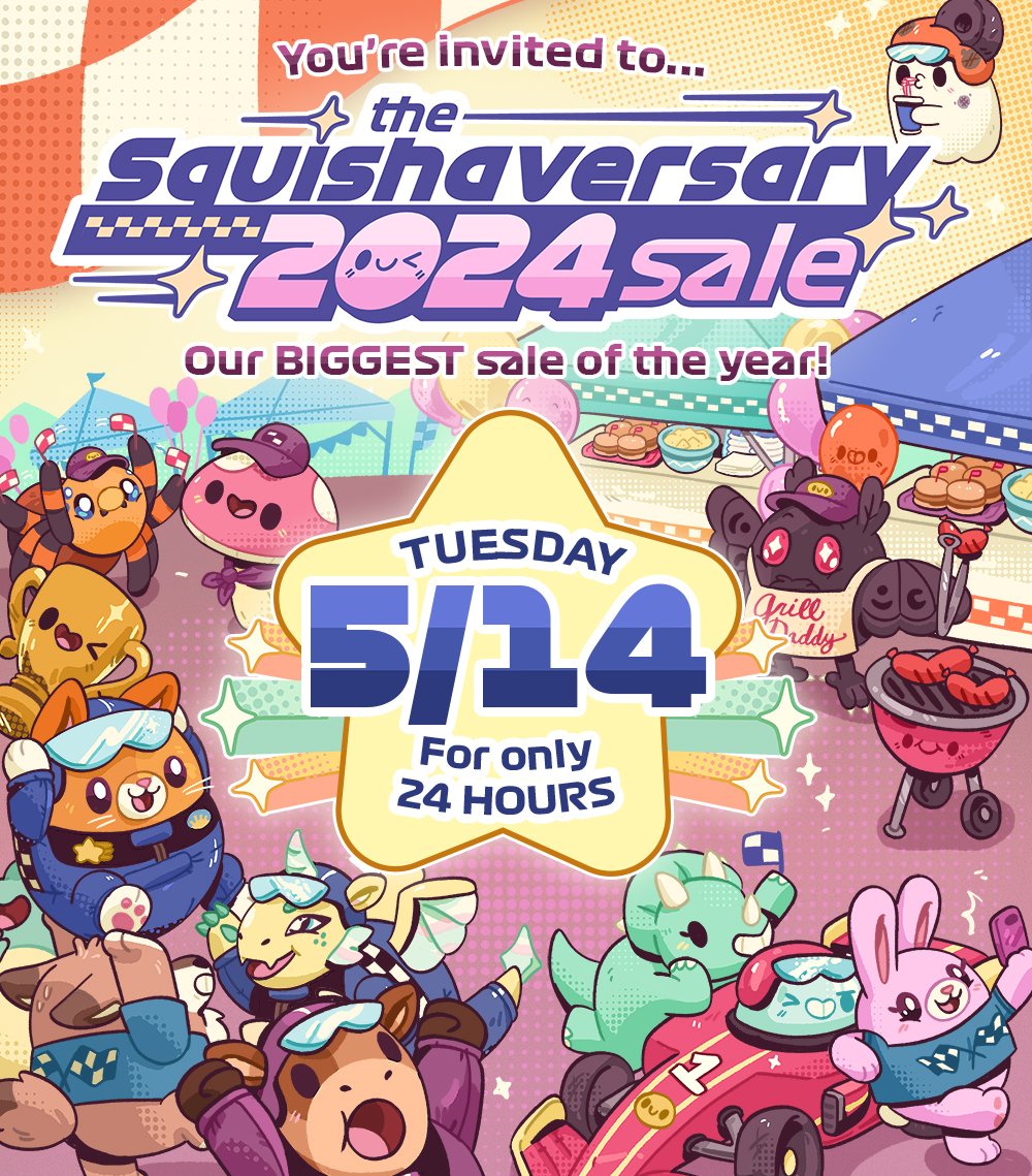 🚨 It's finally our Squishaversary!!!! Enjoy HUGE savings ONE DAY ONLY on the squishiest plush in the bizz! 🚨 ❤️ squishable.com ❤️