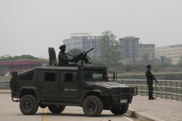 Calm has returned to Myanmar's border with Thailand after fighting last month. But some sources say the military is gearing up for a major counteroffensive on Myawaddy. buff.ly/3UAw6Um