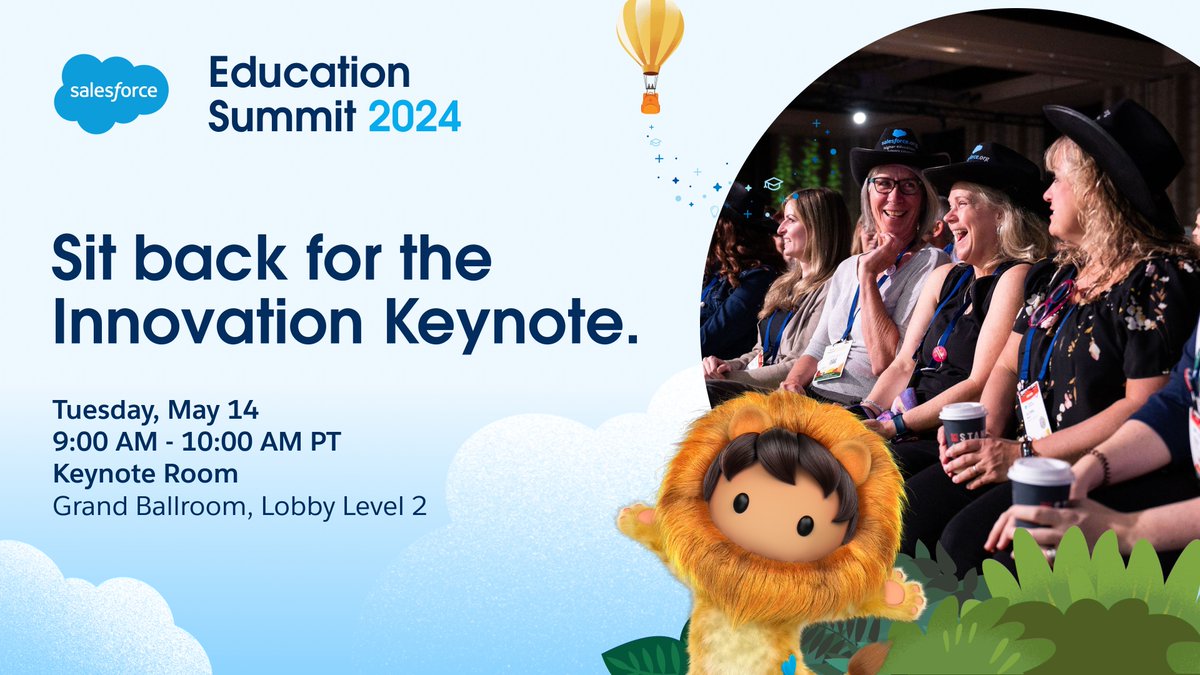 🕘 Starting soon: Our innovation keynote — Dream Big in Education with CRM, AI, Data, and Trust. Don’t miss our innovation keynote on how to make every learning journey epic. See demos and announcements, and get inspired by customer stories: sforce.co/44CCEGy #EduSummit24