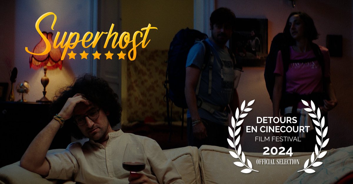 SUPERHOST en la 27e édition du Festival de Court-Métrage: Détours en cinécourt cinecourt-bellevue.com/web/fr/58-prog…
Mercredi 5 juin 20h30 - Les enfants sont couchés