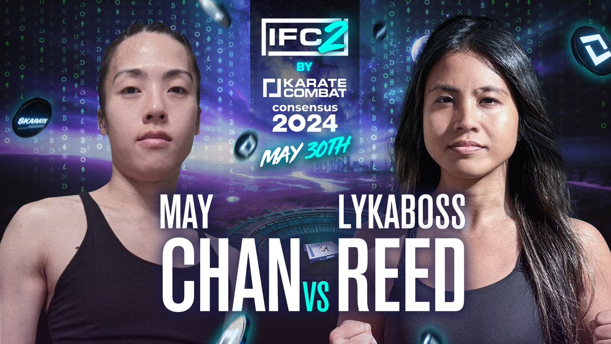 IFC 2 presents the ultimate clash as @may_hashpack and @lykaaboss_ face off in a battle where only one can emerge victorious! Expect an electrifying duel filled with fierce strikes and unstoppable willpower!💥🥋 @hedera @HashPackApp Presented by👇 @CryptosR_Us & @KarateCombat