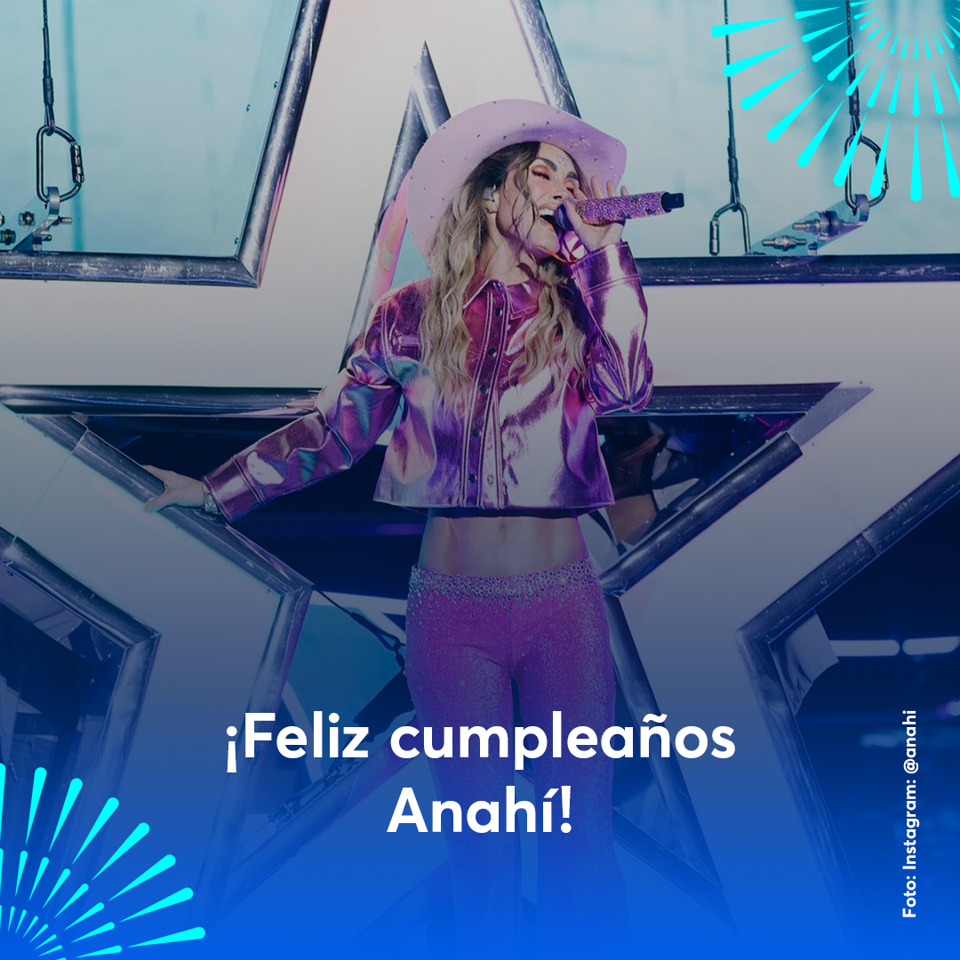 💖⭐ ¡Con una estrellita en la frente y un sombrero rosa celebramos hoy el cumpleaños de @Anahi!