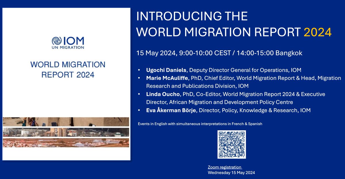 Join us tomorrow at 9:00-10:00 CEST for the second and last #WMR2024 public virtual event. This webinar will provide an overview of the report, with opening remarks by DDG @daniels_ugochi and presentations by the report editors. Click here to register: bit.ly/3wxqG4n