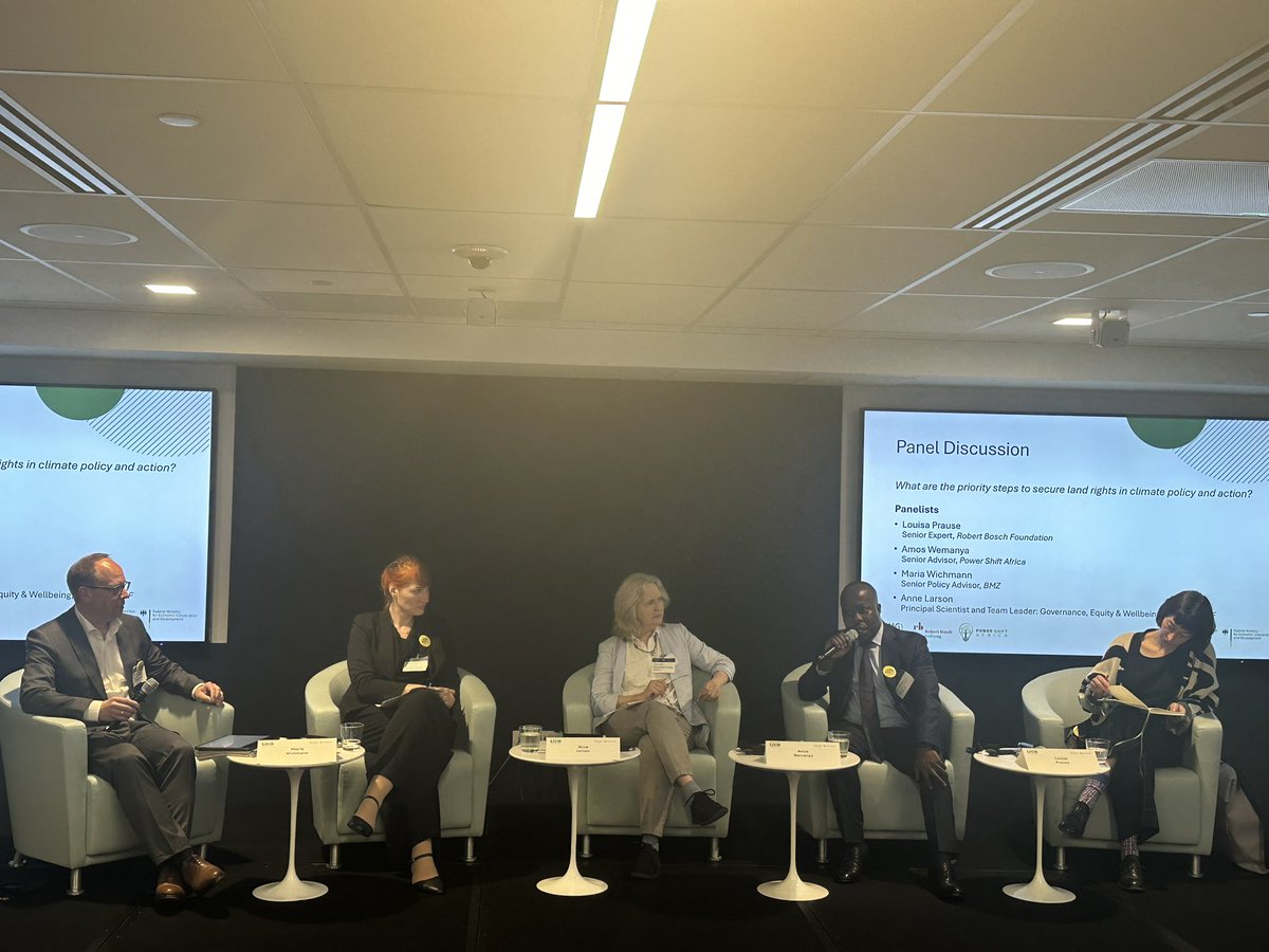 How to secure land rights in climate policy and action? Panel at the @WorldBank #LandConf2024 @BMZ_Bund @PowerShftAfrica #RobertBoschStiftung @TMG_think @CIFOR_ICRAF @jes_tmg @FrKluemper @UNFCCC @UNCCD @UNBiodiversity