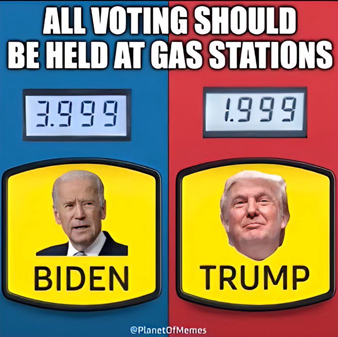 💯 💡 A gas station or a grocery store 👊 the two places where Americans feel the pain of Joe Biden‘s inflation every day of their lives. 👊 #FJB