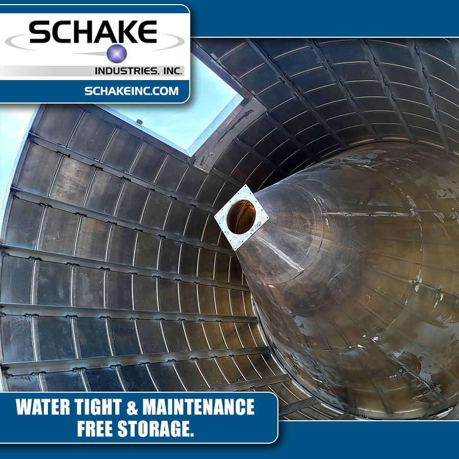 State-of-the-art storage solutions. Learn more at schakeinc.com #storagesolutions #silos #manufacturer #Aluminum #spiralaluminumsilos #storage #rustresistant