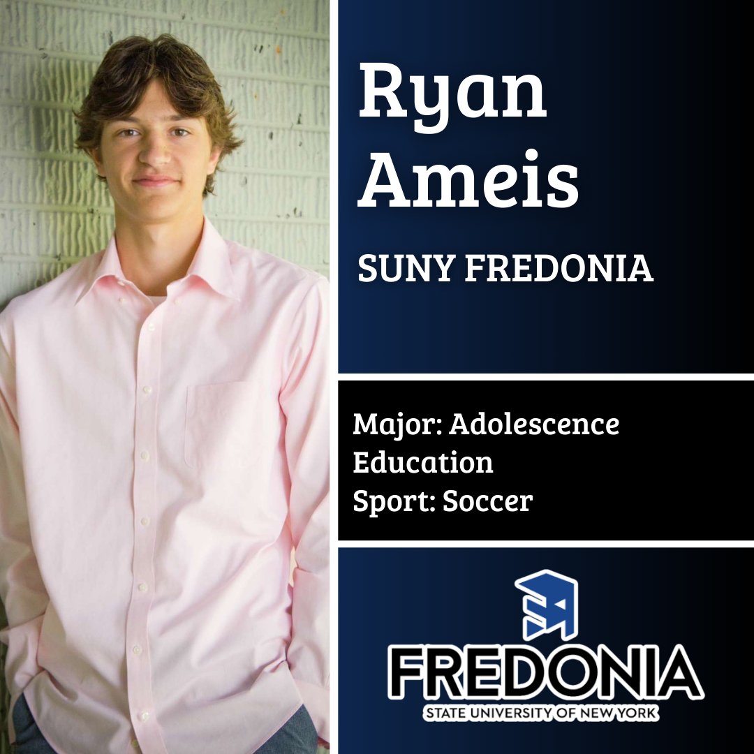 Congratulations to @CHS_Devils’ Ryan Ameis on his commitment to @FredoniaU! #ClarenceProud @ClarStuCo @ClarenceCsd @ClarenceMiddle @ClarCtrElem