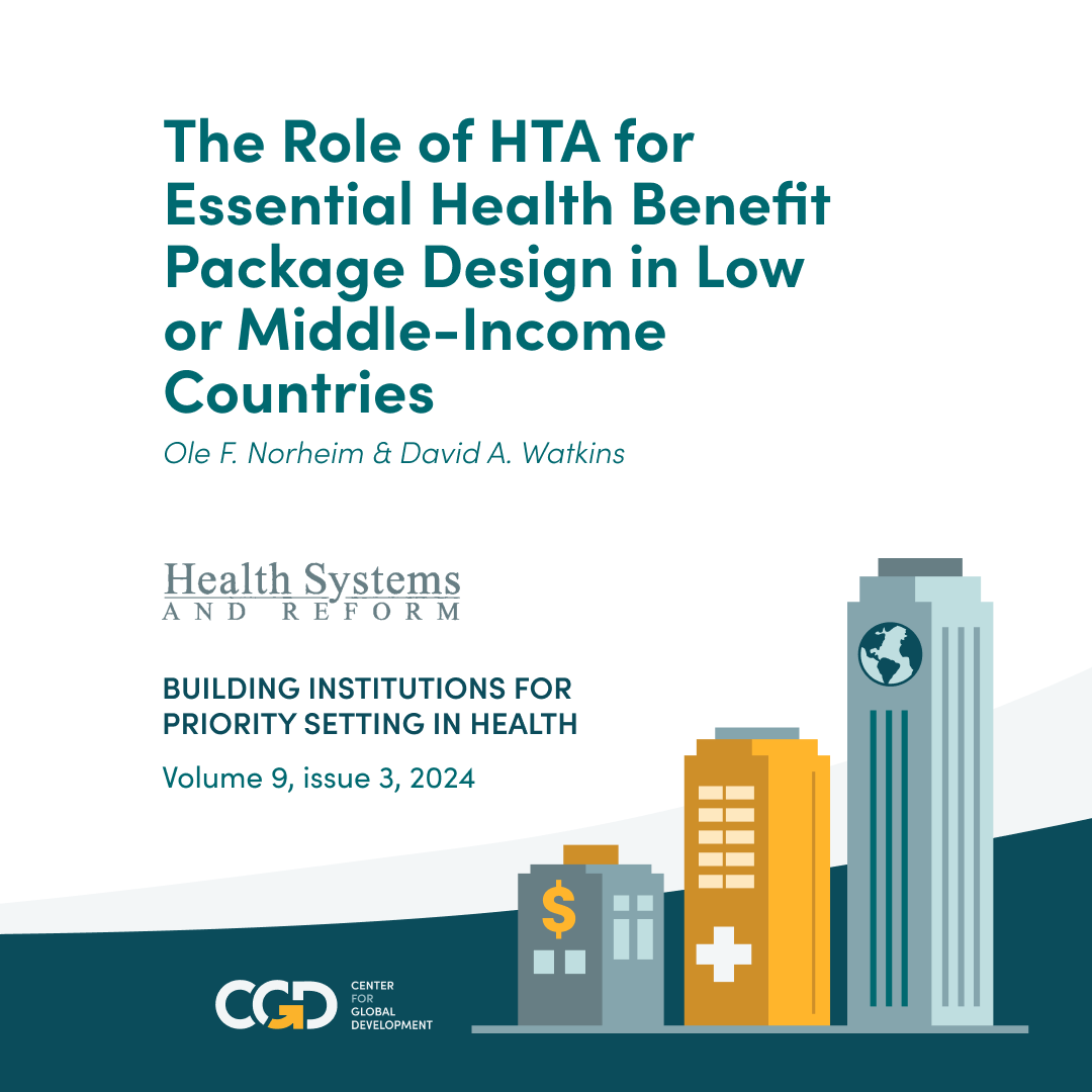 How can Health Technology Assessment (HTA) and Health Benefit Packages (HBP) be integrated to achieve #UHC in low- and middle-income countries? In their recent commentary, Ole F. Norheim and David A. Watkins offer some insights🧵