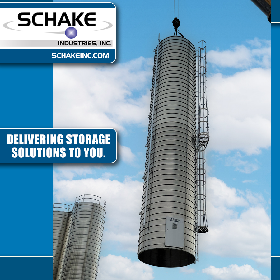 State-of-the-art storage solutions. Learn more at schakeinc.com #storagesolutions #silos #manufacturer #Aluminum #spiralaluminumsilos #storage #rustresistant