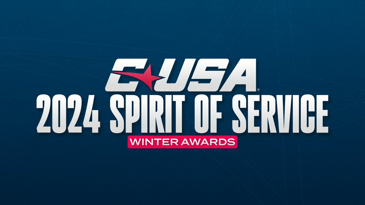 CUSA Announces Winter Spirit of Service Award Winners, highlighting student-athletes with significant community service endeavors and good academic standing 🤝 #NoLimitsOnUs | bit.ly/4aqxSNz