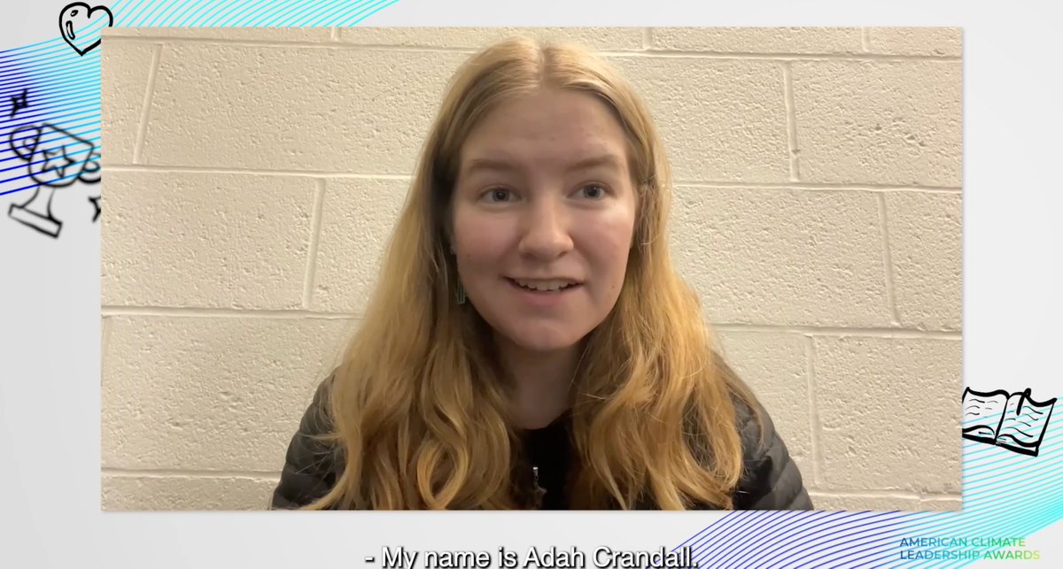 This year’s #ACLA24HighSchoolStudents winner, Adah Crandall discussed her climate justice work focusing on the intersection of climate and transportation. Check out her profile for inspiration on how you can act and advocate for climate solutions: buff.ly/4cXgDpD #ACLA24