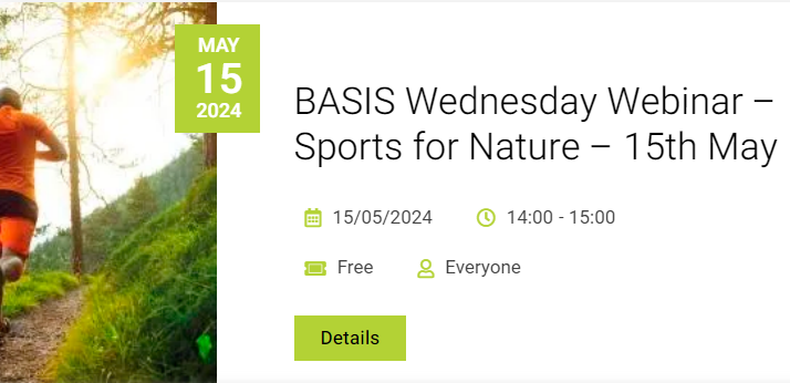Don't miss a webinar tomorrow on <a href="/Sports4Nature/">Sports4Nature</a>  hosted by BASIS with <a href="/EnglandGolf/">England Golf</a> and <a href="/englandsquash/">🏴󠁧󠁢󠁥󠁮󠁧󠁿 England Squash</a> Join here - bit.ly/3WIzsYg