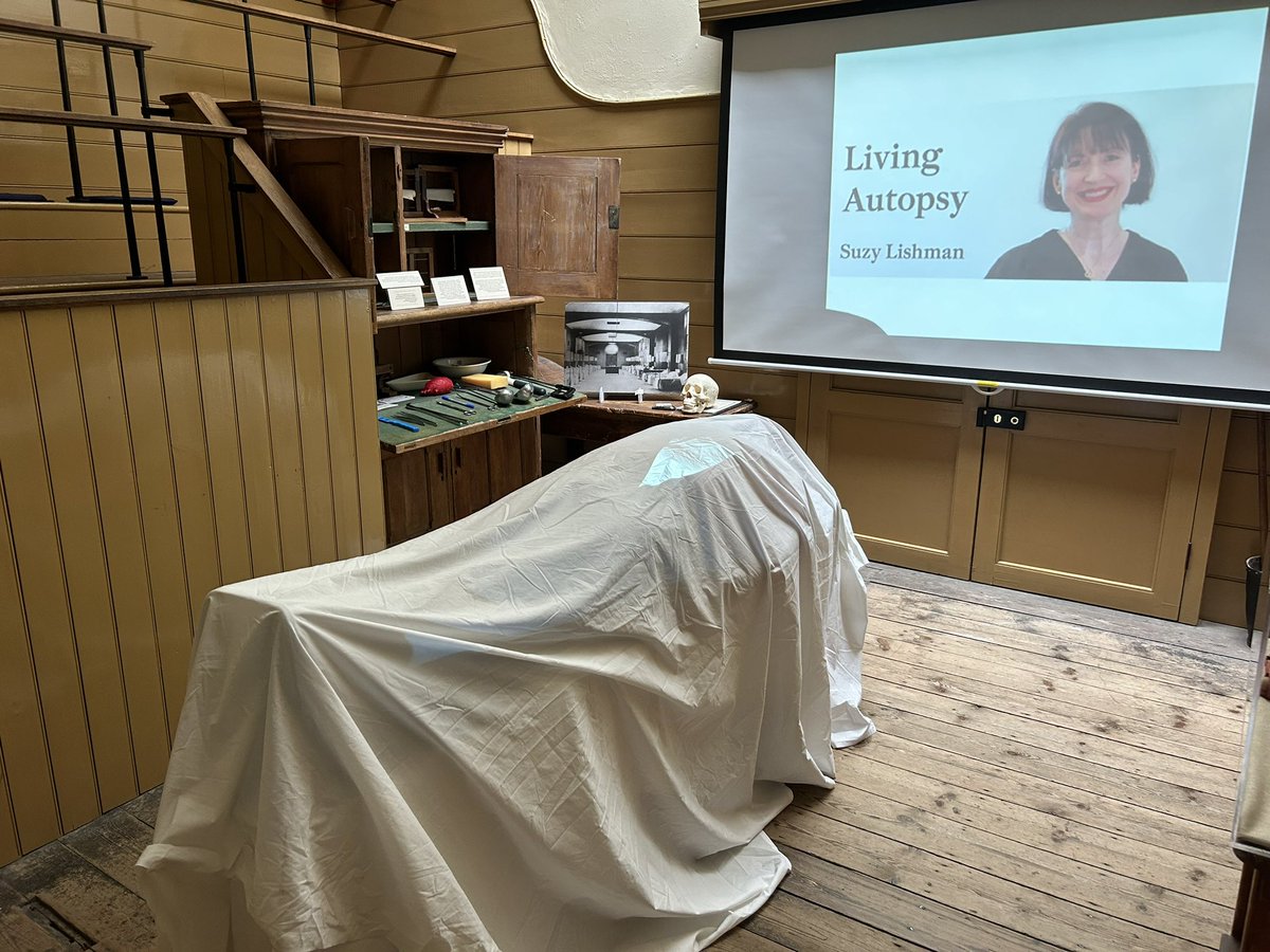 Delighted to be back @OldOpTheatre for this afternoon’s #LivingAutopsy. No one fainted and there were lots of interesting questions!
