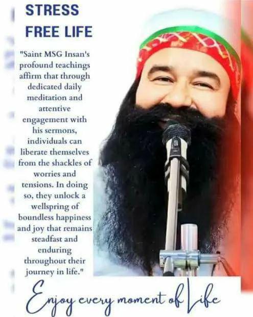 Millions of people are able to enhance their ability to manage stress with consistent practice of meditation as taught by Saint Dr Gurmeet Ram Rahim Singh Ji Insan.
#StressManagementTips 
#StressFreeLife #Stressfree 
#GiveUpWorries #Tensionfree
#staystressfree #AnxietyRelief