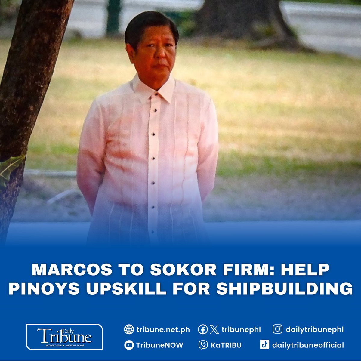 President Ferdinand Marcos Jr. on Tuesday said there is a need for the Filipino workforce to upskill and reskill to adapt to new technologies required by the shipbuilding industry.

Read more at: tribune.net.ph/2024/05/14/mar…