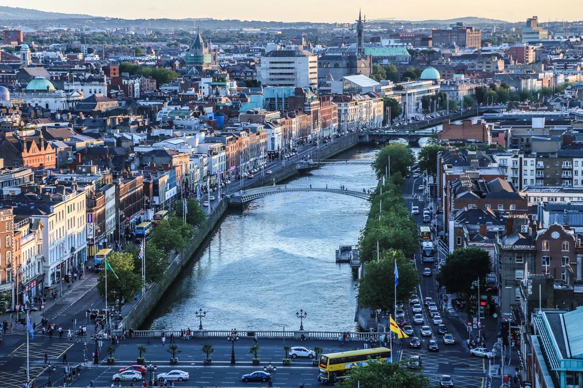 Dublin, Ireland is experiencing good air quality. To see what your air quality is like, download our free app. #dublin #ireland #airquality #airpollution iqair.com/us/air-quality…