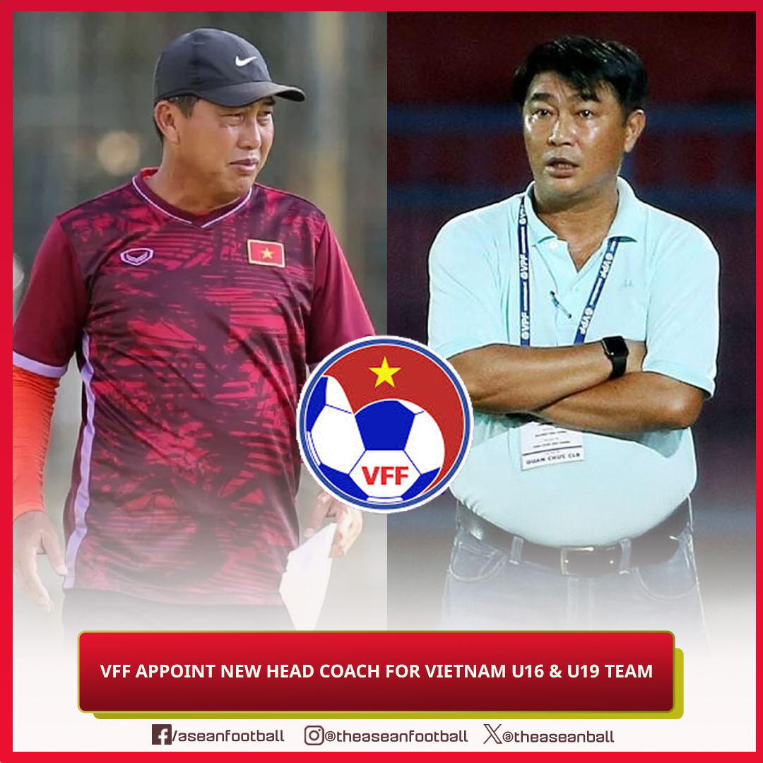 🇻🇳Vietnam Football Federation (VFF) has appointed coach Hua Hien Vinh as head coach of the Vietnam U19 

While former player Tran Minh Chien will be the head coach of the Vietnam U16 team .

#VFF