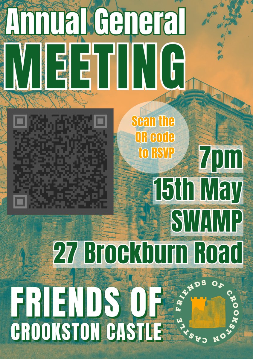 Great to chat with @catherineh710 from @Glasgow_Live about the @CastleCrookston AGM taking place tomorrow (15th May) If you want to be part of the Castle's future then come along to @SWAMP_Glasgow, 27 Brockburn Road at 7pm and get involved.