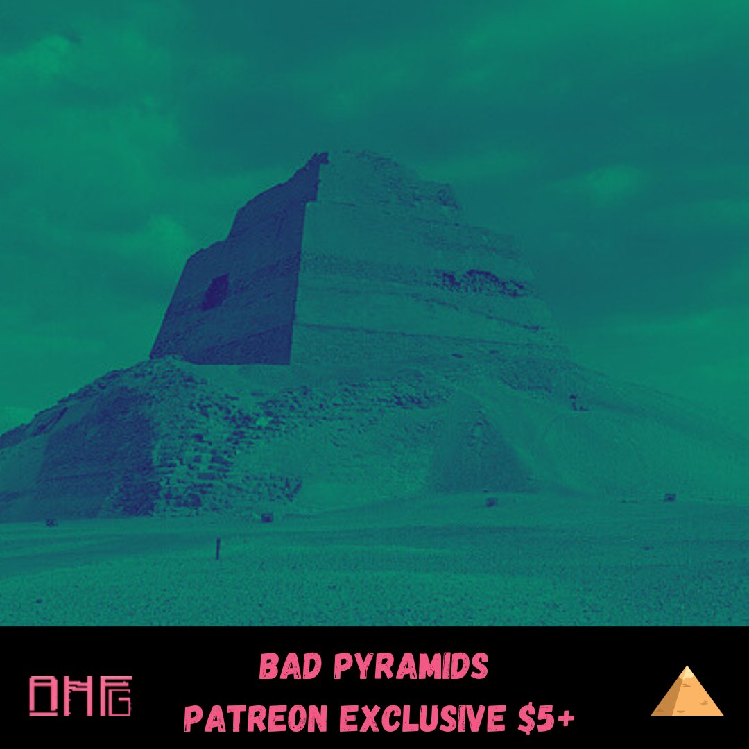New episode alert! The Great Pyramid at Giza is a wondrous sight. But the Great Pyramid, did not rise whole & flawless from the sand. For generations beforehand, the ancient Egyptians built flawed pyramids. This episode is about them - the Bad Pyramids. bit.ly/AHFGPatreon