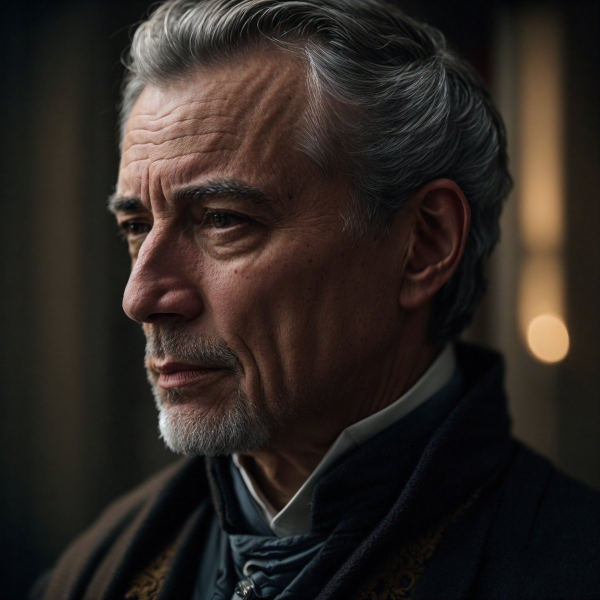 Who is this? Marc's father, known only as the Comte, rules by coercion and fear. To even out his character he also swallowed a healthy dose of paranoia! You'll find him in my #DarkFantasy #WIP, Man of War. #WritingCommunity #EvelynsWorld