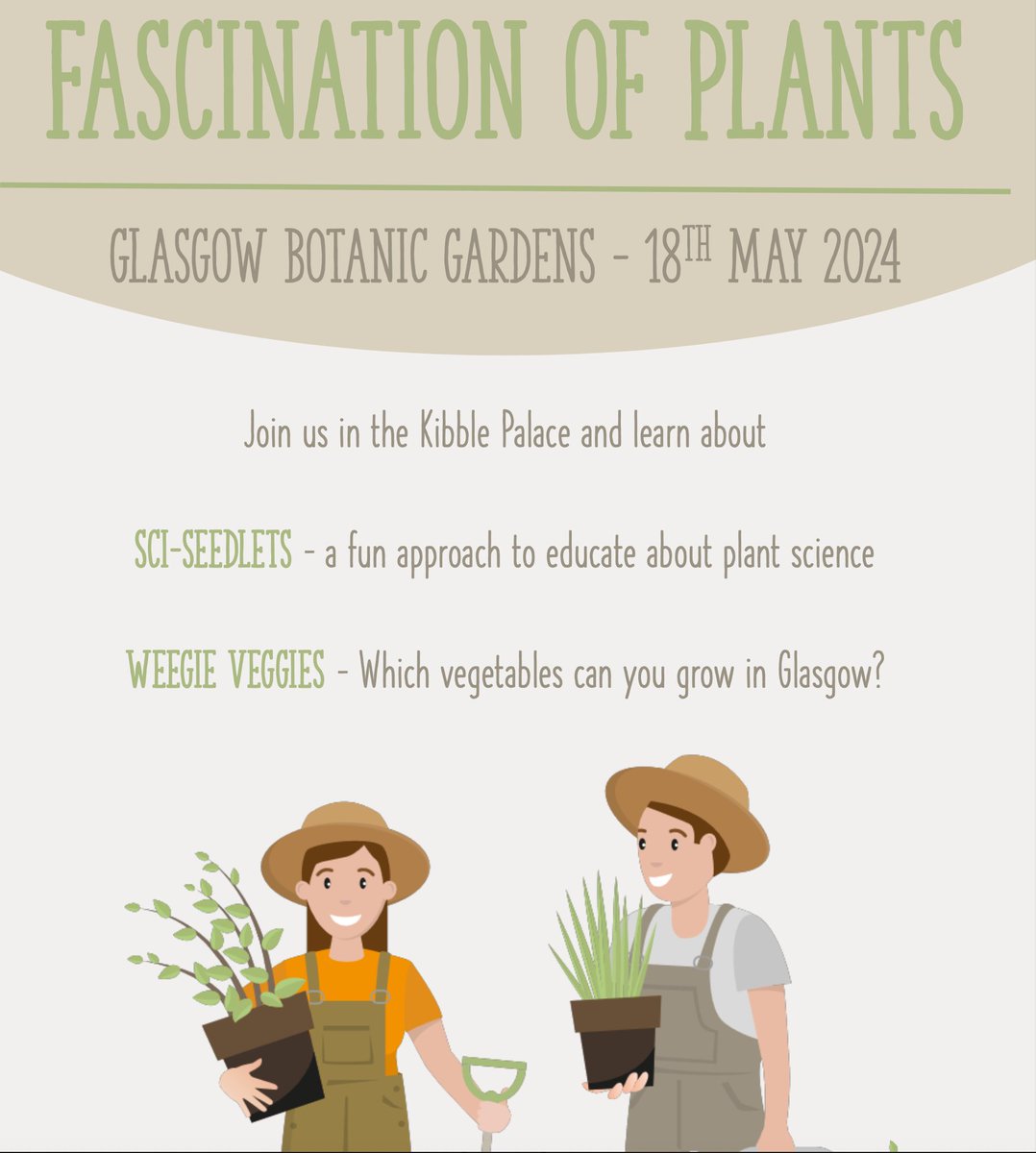 Come along to the Kibble Palace at Botanics @GlasgowBotanic this Saturday 10am-1pm for the 7th international Fascination of Plants Day! Discover @PlantDay18May #plantday