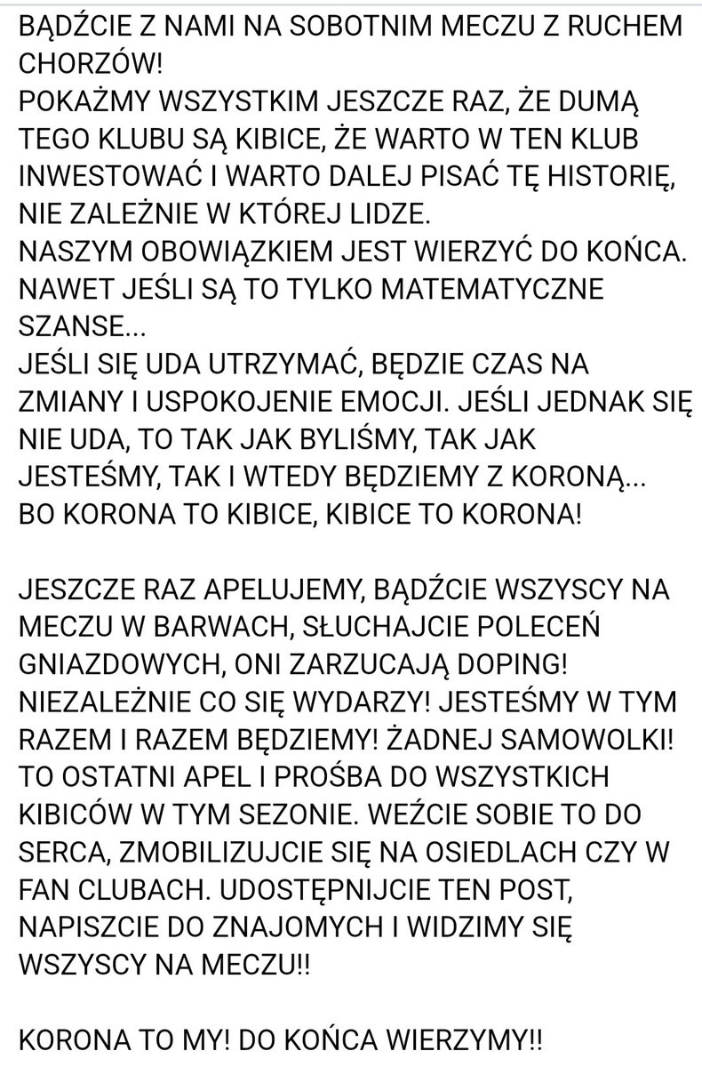 Stowarzyszenie Kibiców Zjednoczona Korona (@skzk1973) on Twitter photo 