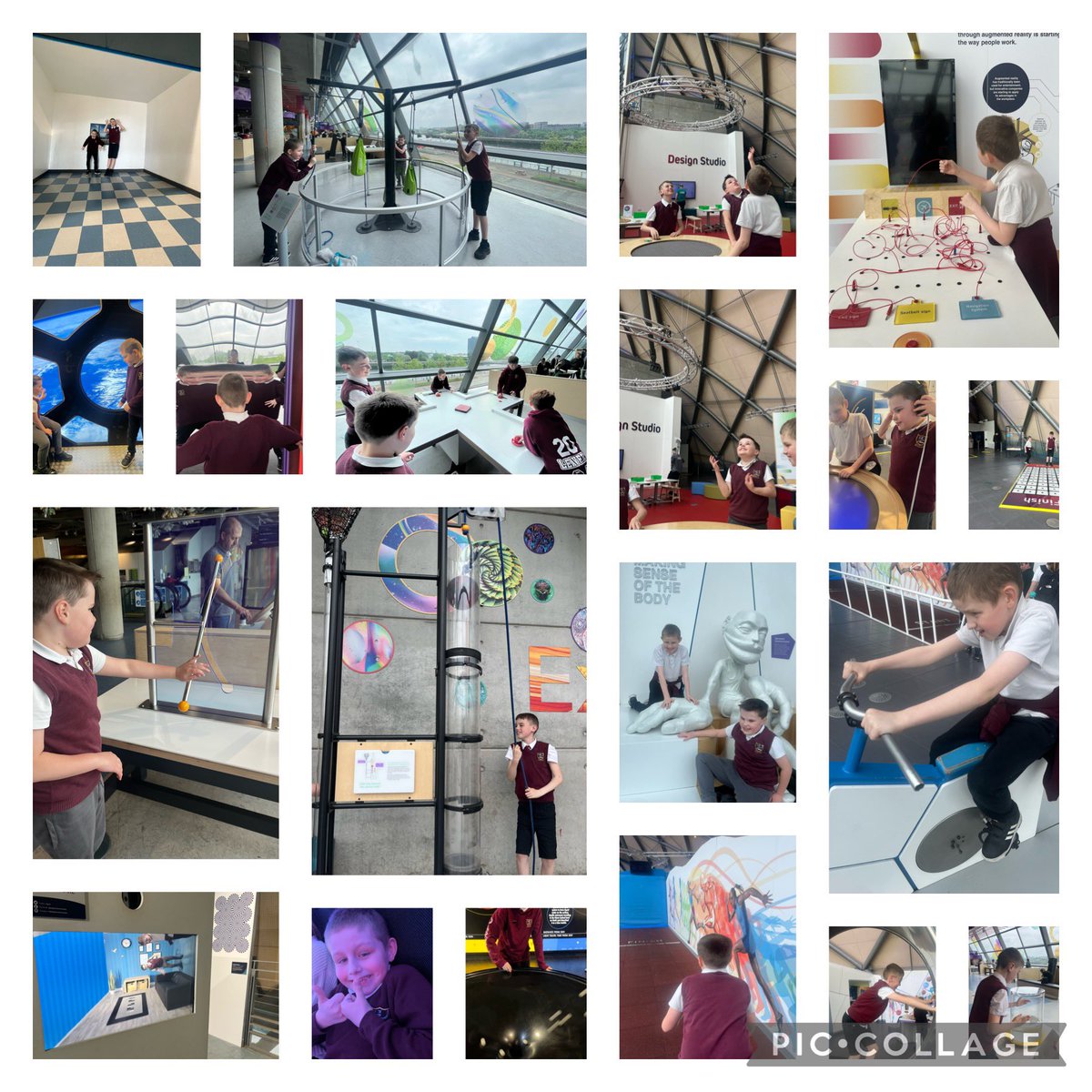 CJPS18's tweet photo. Room 4 had an excellent trip to @gsc1 today. We loved our journey around the stars and planets in the planetarium and had lots of fun experimenting with the activities on each floor. We were #successfullearners whilst developing our predicting &amp; investigating skills. #STEM https://t.co/AGUtTTrWDj