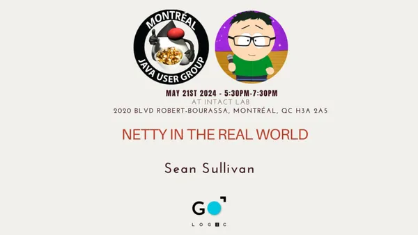 Are you interested in the @netty_project? Heard about it but never used it?

There's a meetup in #Montreal: 'Netty in the Real World,' 21 May 2024 #Java #developers