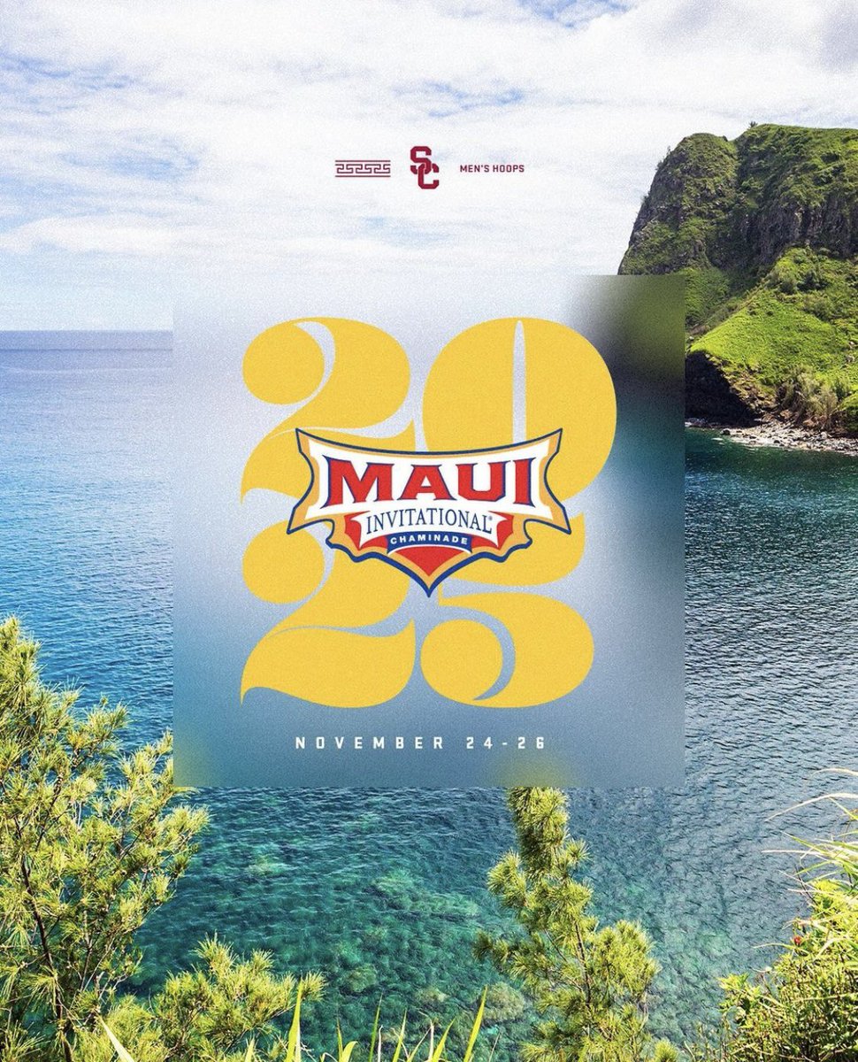 USC to play in 2025 @MauiInv with Oregon, Texas, UNLV, Seton Hall, NC State, Baylor and Chaminade. #USC