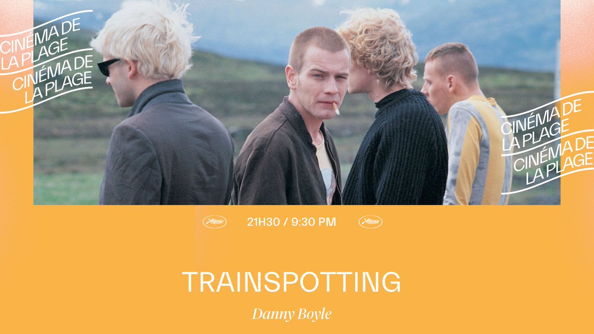 🏖️ Tonight at #CinémaDeLaPlage...

#Trainspotting, a true phenomenon in Great Britain, backed by an exeptional soundtrack (Lou Reed, Iggy Pop, Blur, Pulp) but also the cult film that revealed Ewan McGregor to the general public, is to be seen again and again in a restored 4K