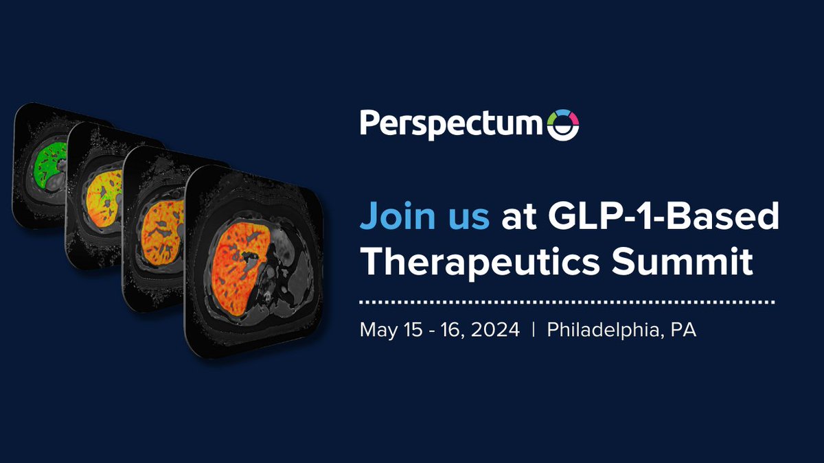Attending the GLP-1-Based Therapeutics Summit? On May 15th at 2:00 pm EST Pespectum's Dr. Tom Waddell will discuss the use of quantitative MRI across the entire development pipeline and how it helps GLP 1 clinical trial sponsors differentiate their treatments.