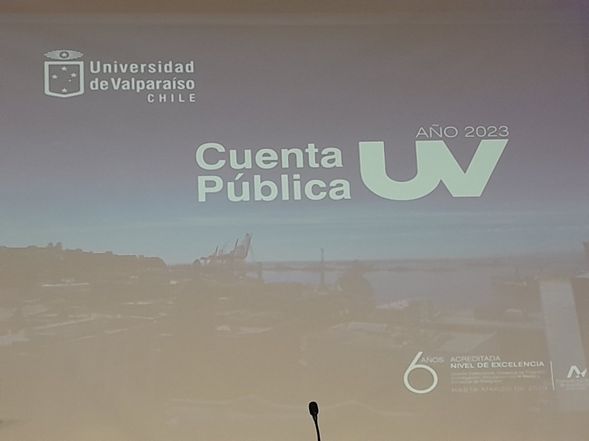 Cuenta pública año 2023 del rector UV @ocorralesj en la @uvalpochile
