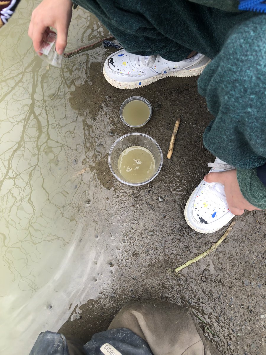 The weather cooperated by providing big puddles that we used to learn about estimating and measuring capacity. #ocsbmath