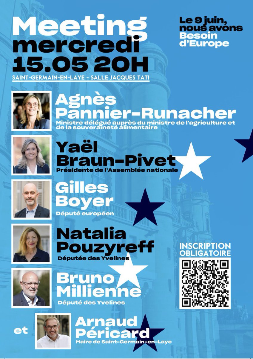 A demain à St Germain en Laye ! @BesoindEurope