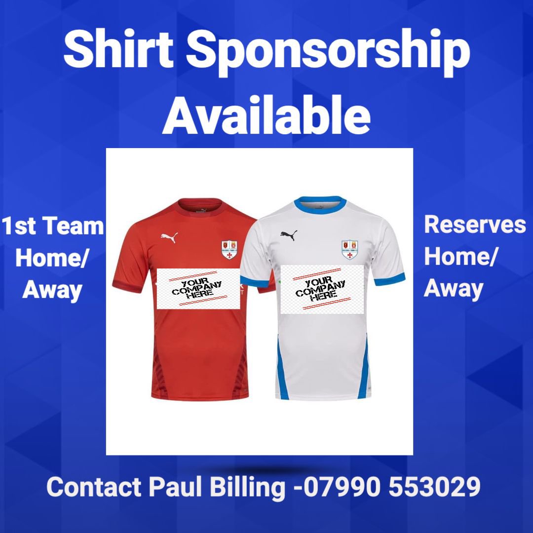 ⚽️ SPONSORSHIP
OPPORTUNITIES ⚽️

1ST TEAM / RESERVES 2024/25 SEASON

Come on board to support @GrantJJoshua ‘s project.