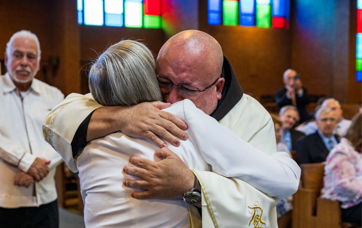 Friars, family & friends came from across the United States & Puerto Rico to celebrate the ordination of Brothers Jason Damon, OFM, and Luis Manuel Rosado, OFM, on May 4 at St. Camillus Church in Silver Spring, Maryland. Read more about this joyous event: bit.ly/3JXucbu