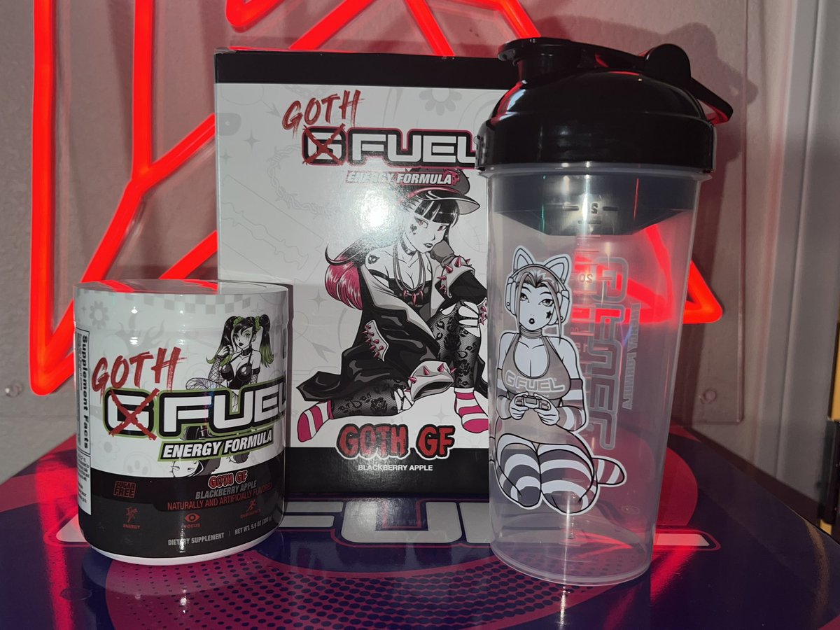 This is INSANE 💀 @GFuelEnergy got me a girlfriend 😂🔥 You guys can use code “Kryptix” at checkout for a solid 20% off. You guys gotta pick this one up for sure 💯🥵 #GFuelGothGF