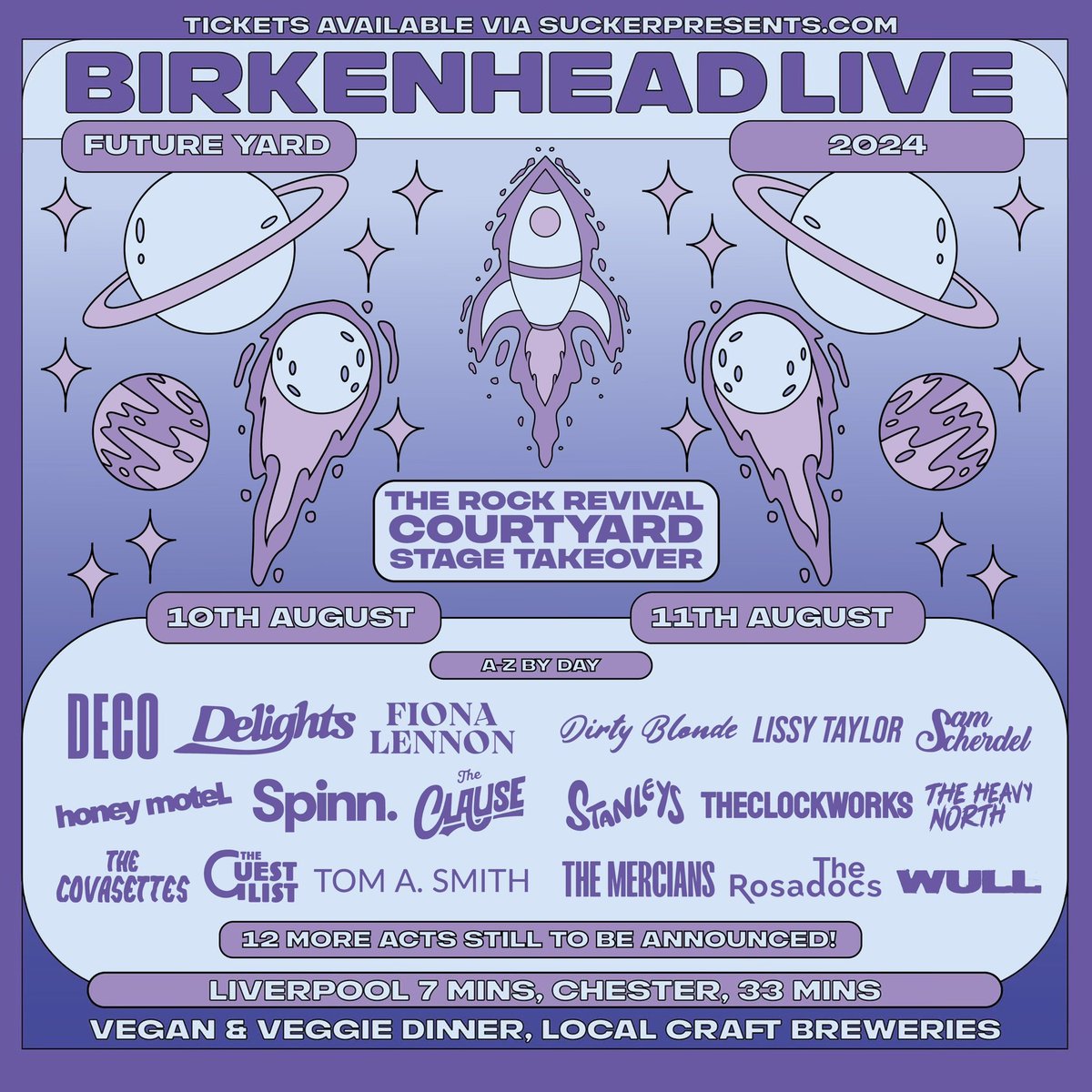 Buzzing to announce that we will have our very own stage at this years @BirkenheadLive Festival 😍 The Rock Revival Courtyard Stage will showcase some very exciting, upcoming bands & artists and we cannot wait for it 🕺🏻 Tickets on sale now 👇🏻 linktr.ee/birkenheadlive
